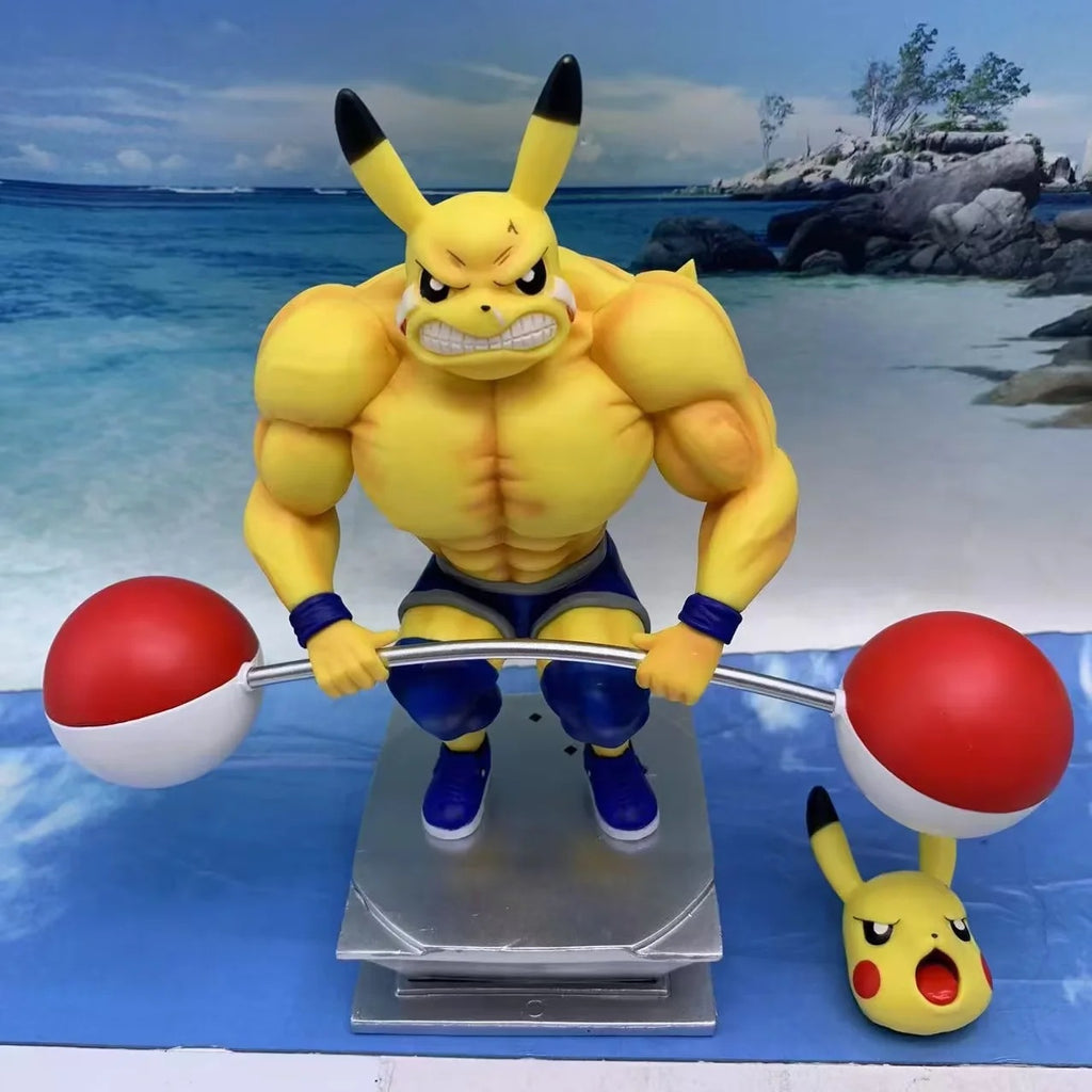 Pokemon Buff Muscle Pikachu GK Statue