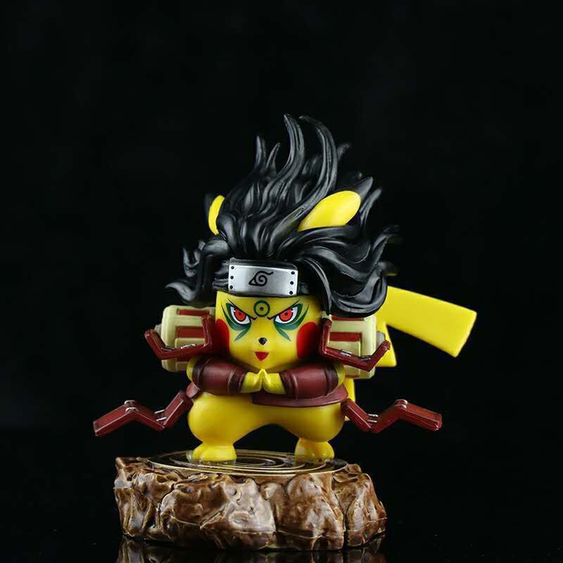 Pokemon × Naruto Crossover Pikachu Cos Hashirama Senju GK Statue