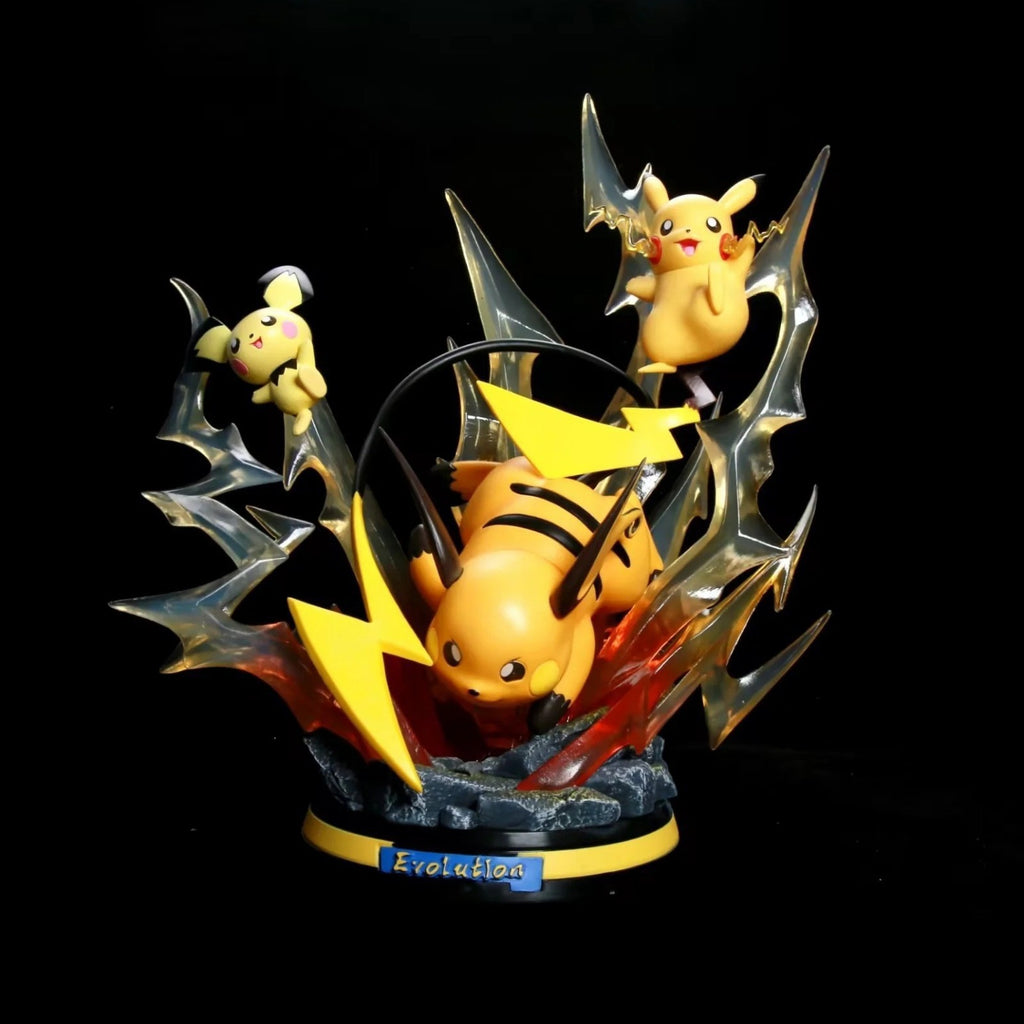 Pokemon Pichu Pikachu Raichu GK Diorama Statue