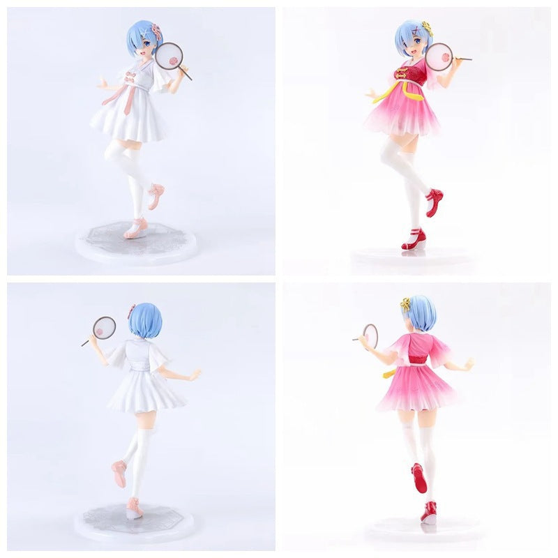 Re:Zero Rem Hanfu Style Fan GK Statue Set