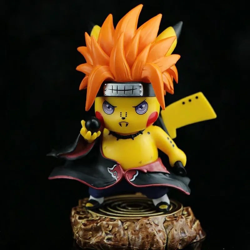 Pokemon × Naruto Crossover Pikachu Cos Pain Akatsuki GK Statue