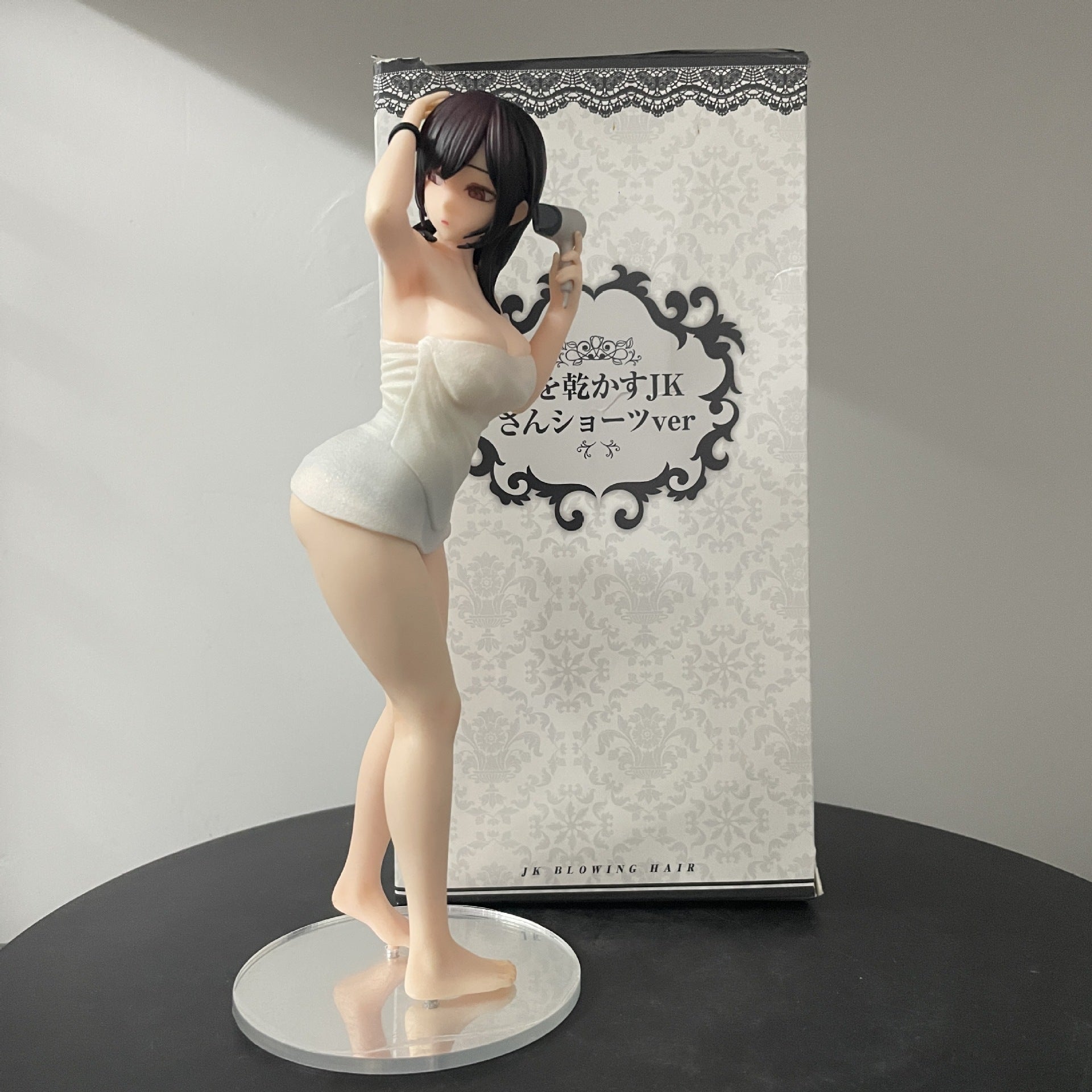JK girl bath towel hair dryer anime figure