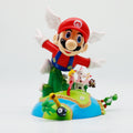 Super Mario wing flying diorama statue