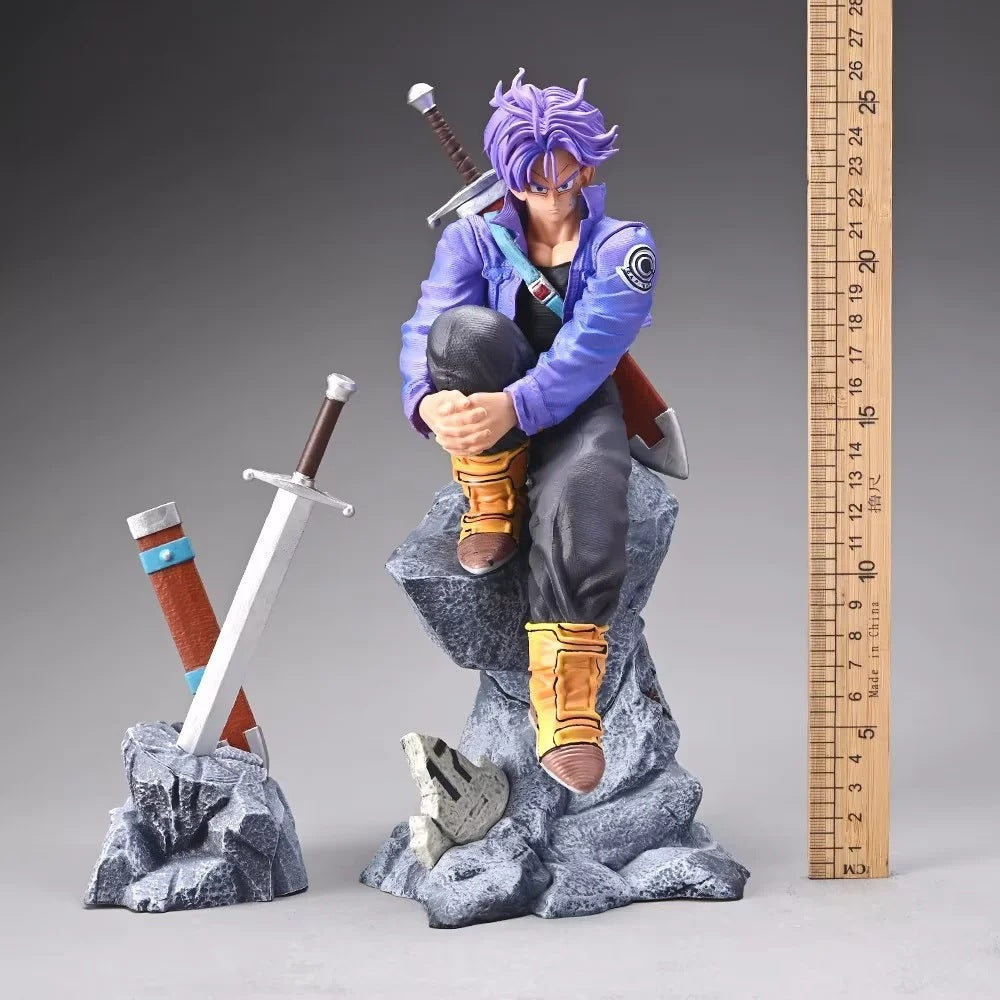 Dragon Ball Trunks sitting statue