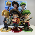 One Piece Q version Luffy Zoro Sanji figure set