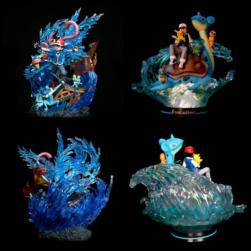 Pokemon Ash Ketchum Diorama Statue