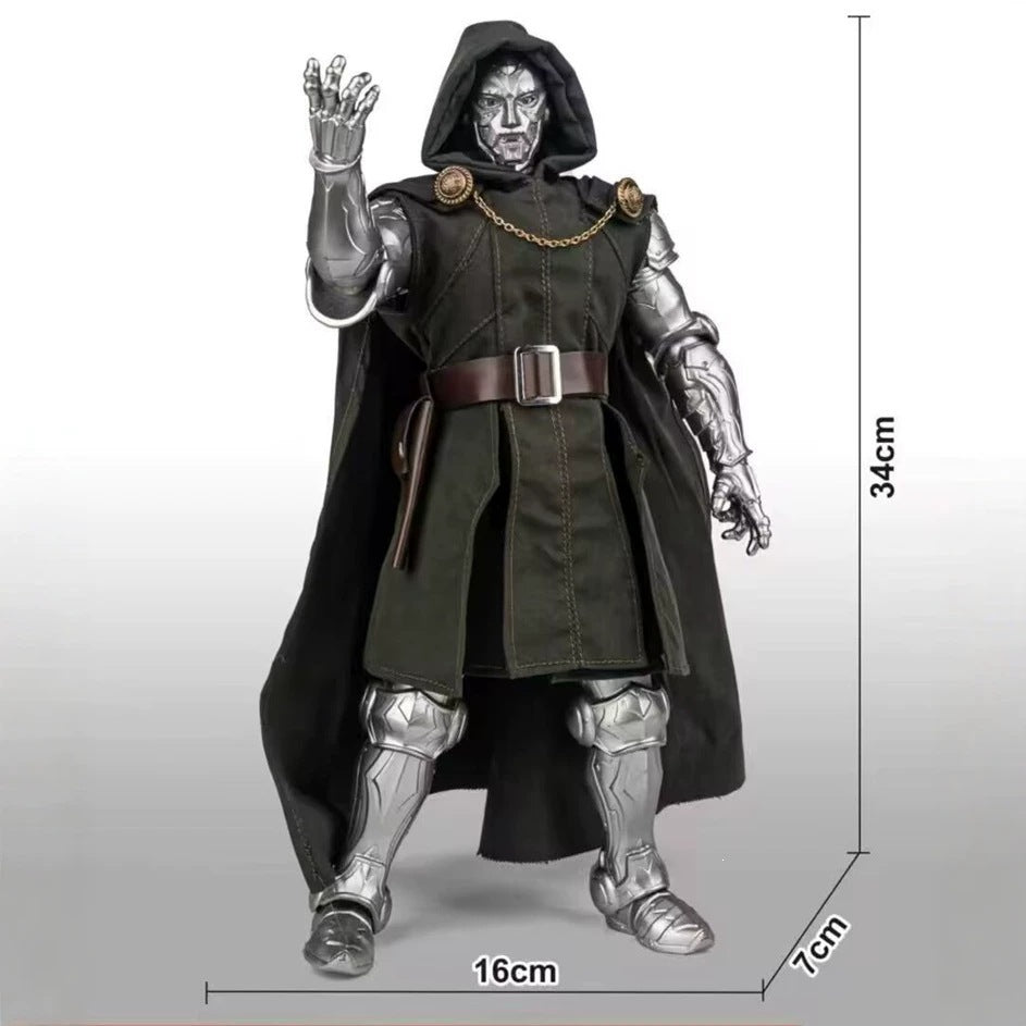 Marvel Doctor Doom 34cm movable action figure fabric cloak
