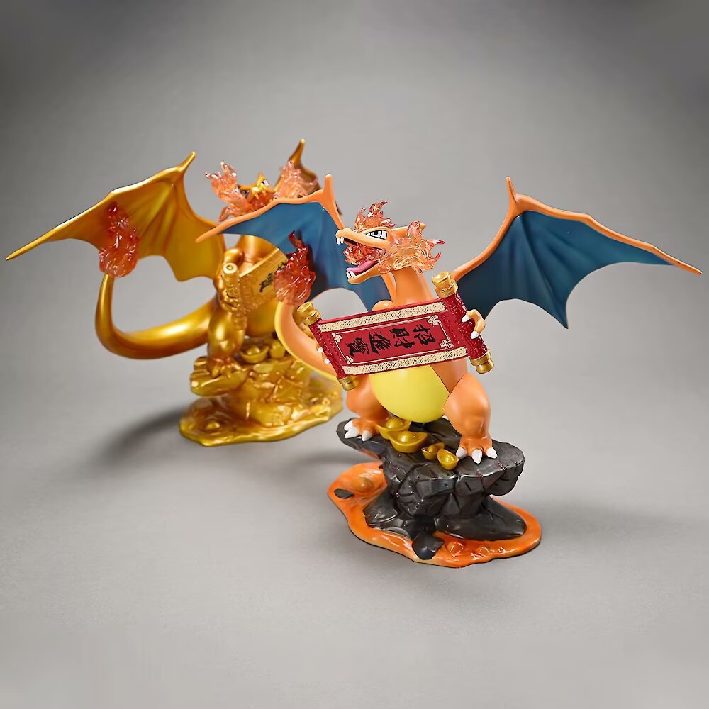 Pokemon Charizard Lucky Fortune Diorama Statue