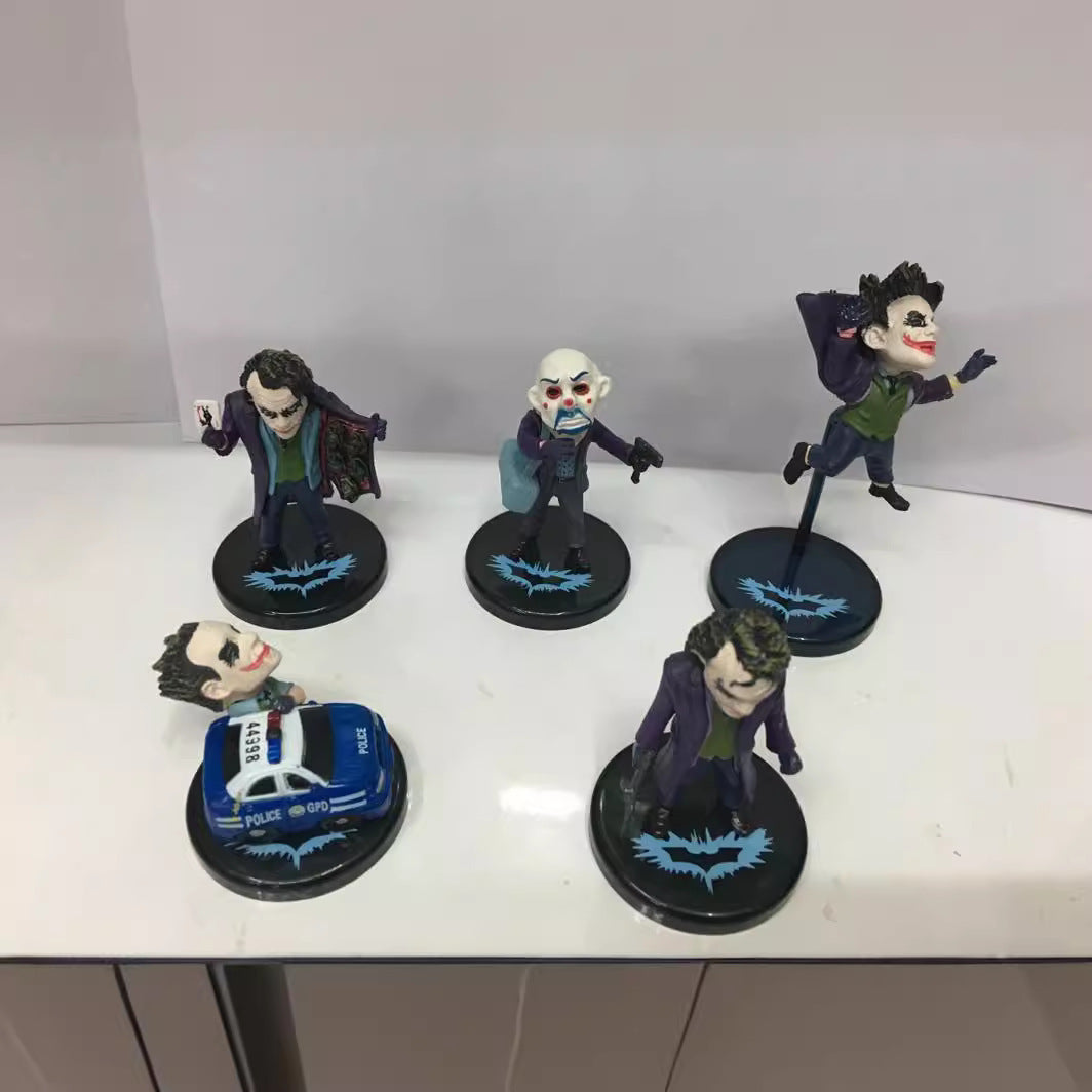 DC Joker 5‑pack static collectible figures