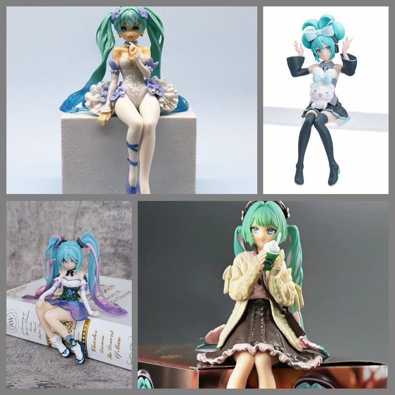 Hatsune Miku noodle stopper figure set
