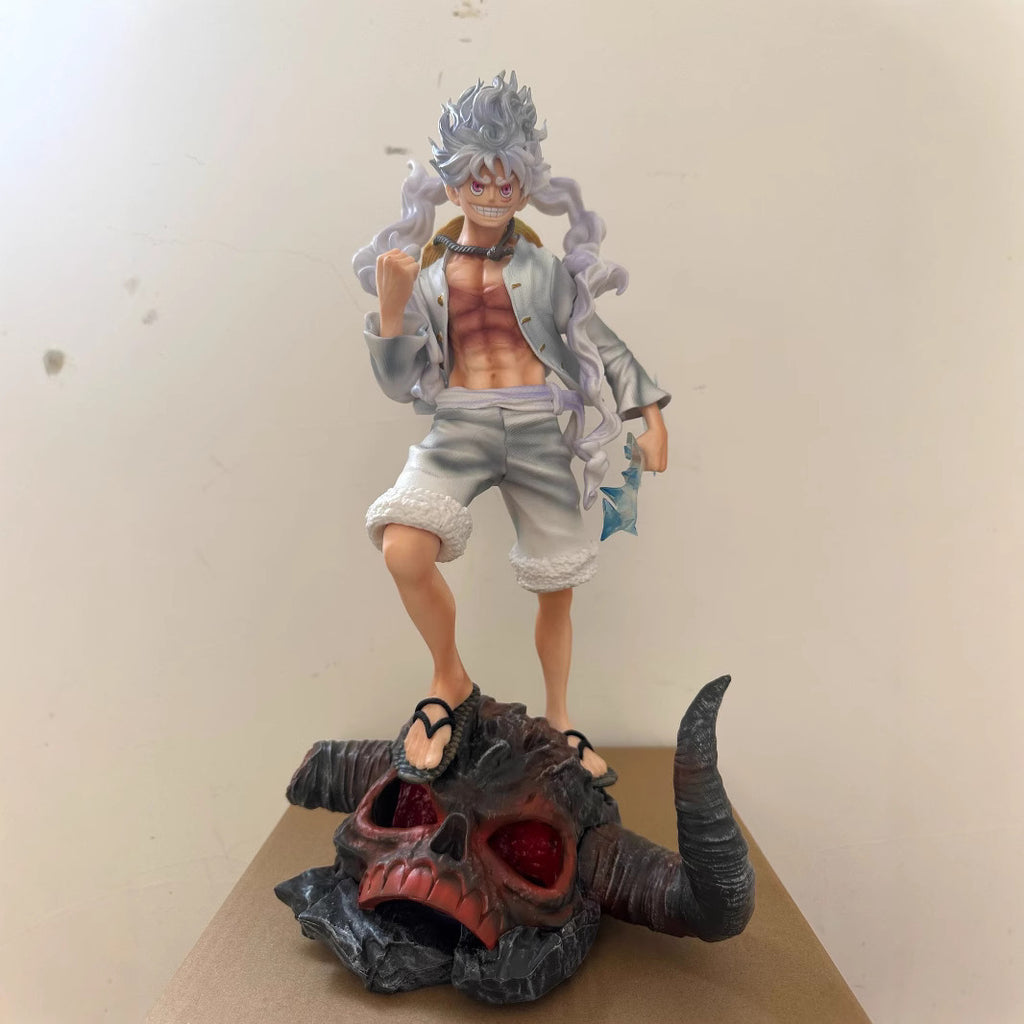 One Piece King Large Tauren Ghost Island Five Level Nica Luffy Luminous Ornament Model Box Set Handmade