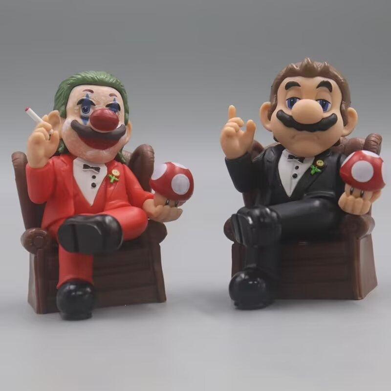Joker super Mario Godfather suit set figure