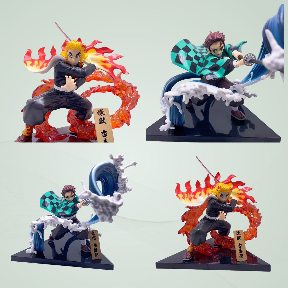 Demon Slayer Rengoku Kyojuro fire effect figure