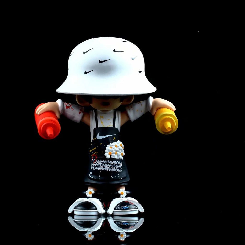 G-Dragon Graffiti Daisy Replacement Shoes Creative Birthday Gifts Men's and Women's Model Ornaments Box Set Handmade