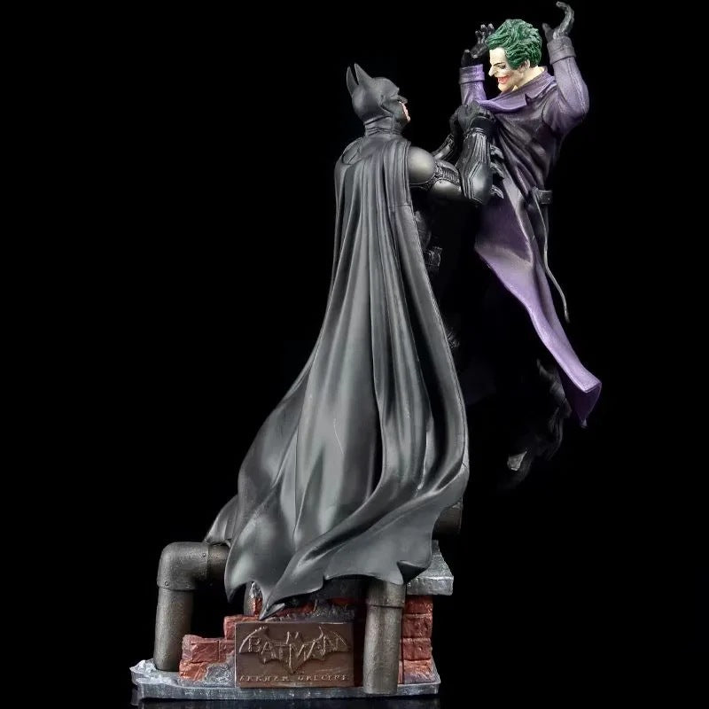 DC Batman vs Joker rooftop statue