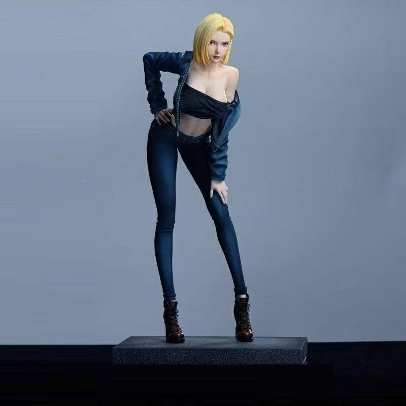 Dragon Ball Android 18 denim outfit figure