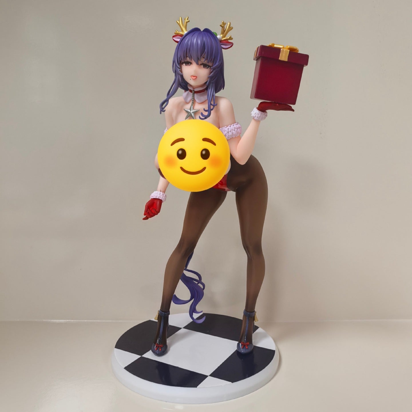 Anime girl christmas deer antler GK figure