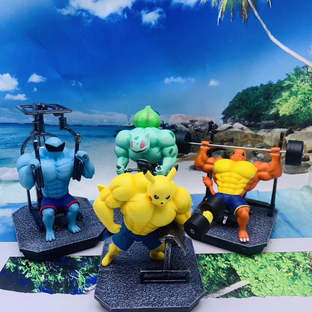 Muscle Fitness Pokemon GK Statue Set