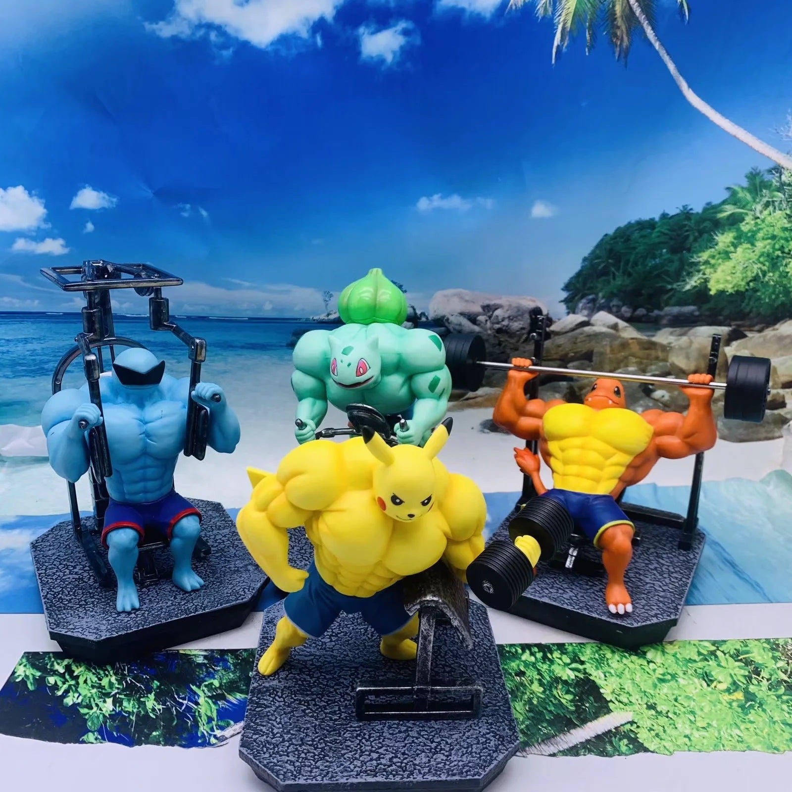 Muscle Fitness Pokemon GK Statue Set