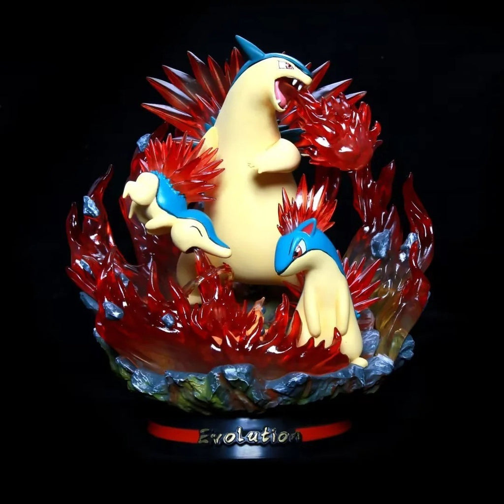 Pokemon Typhlosion Evolution Chain GK Diorama Statue