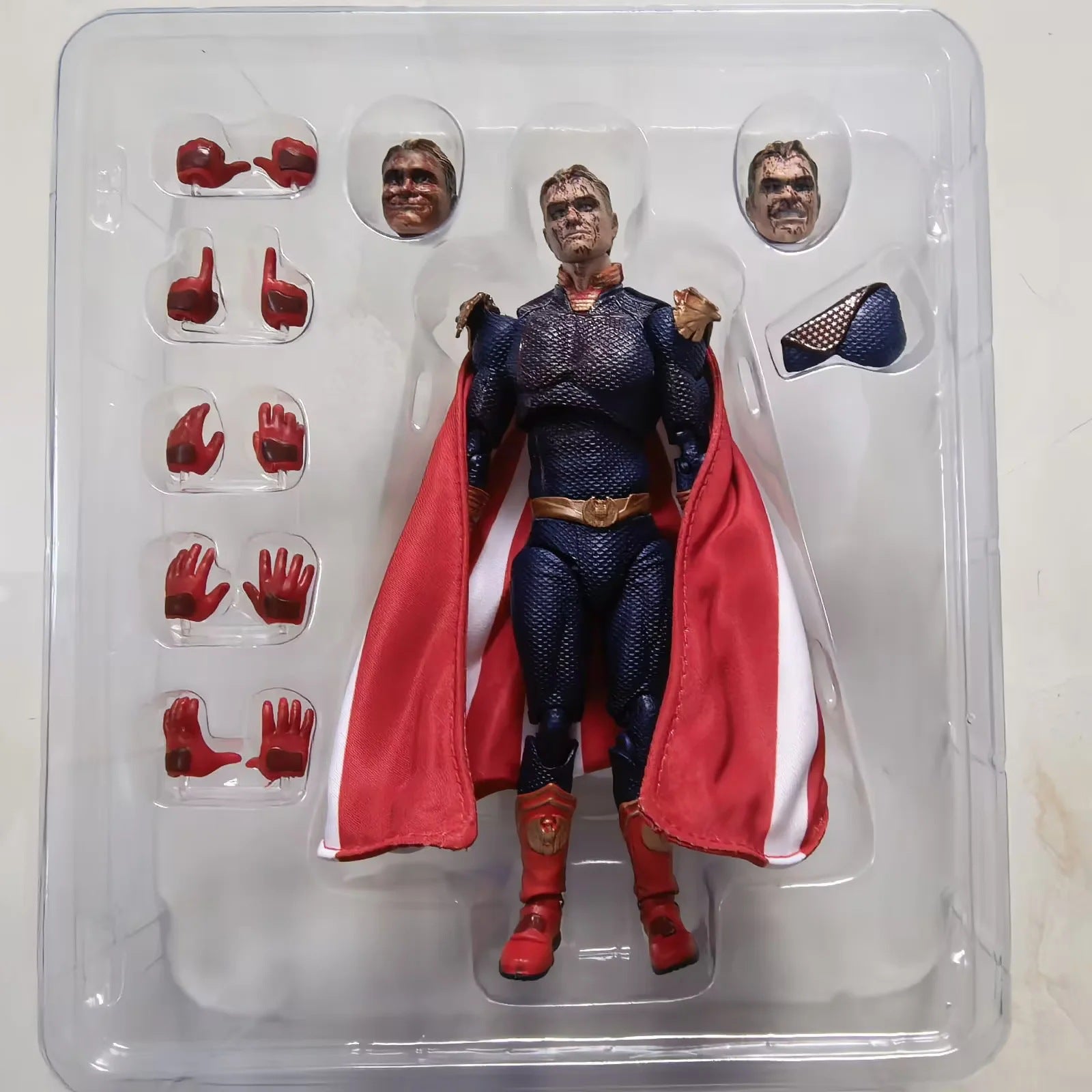 The Boys Homelander Battle Damage Edition Mobile Doll Box Set Handmade