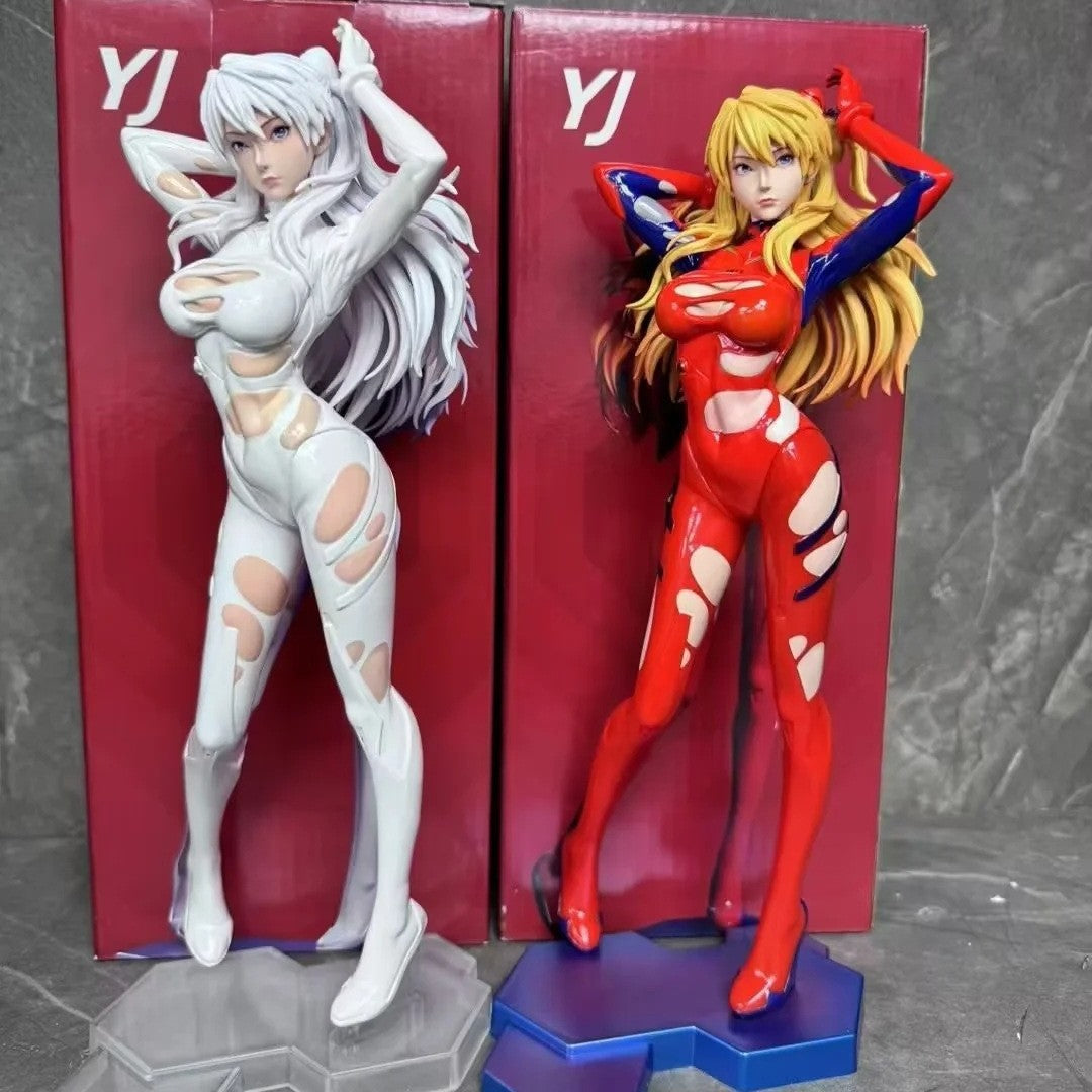 EVA Asuka Ayanami Rei torn plugsuit figure