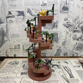 Pokemon Retro Spiral Brick Staircase Multi‑Character Diorama Statue