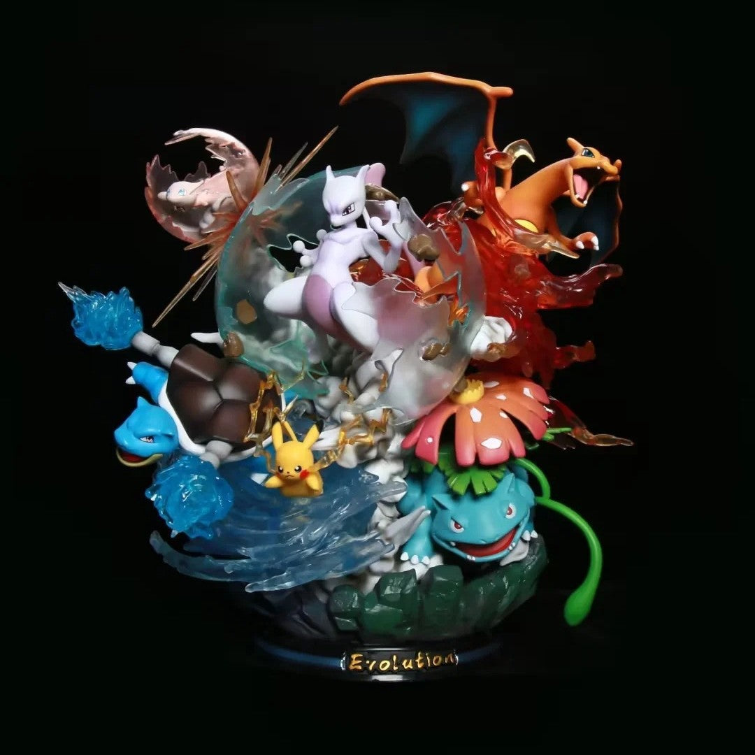 Pokemon Kanto Main Line‑up GK Diorama Statue
