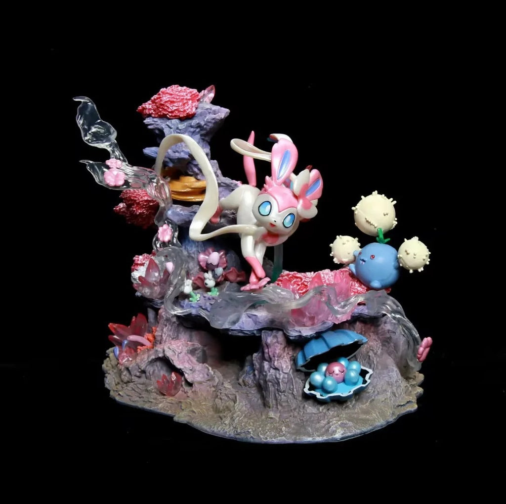 Pokemon Sylveon Fantasy Cave Diorama GK Statue