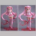 Hatsune Miku cherry blossom pink twin tails statue