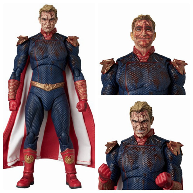 The Boys Homelander Battle Damage Edition Mobile Doll Box Set Handmade