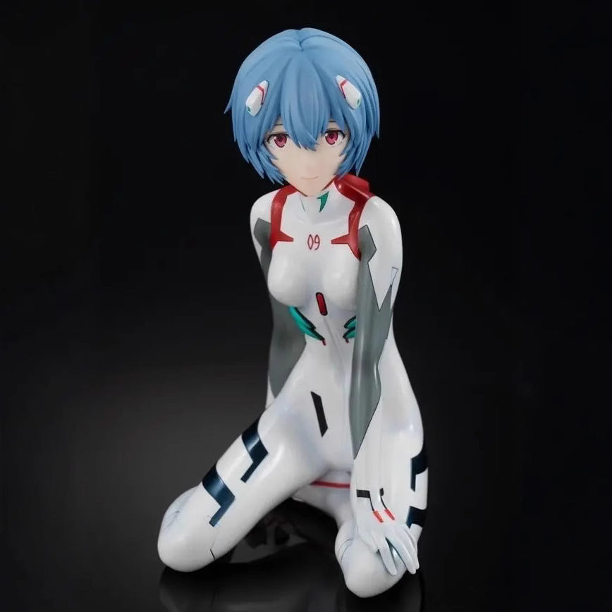 Evangelion three girls white plugsuit statue
