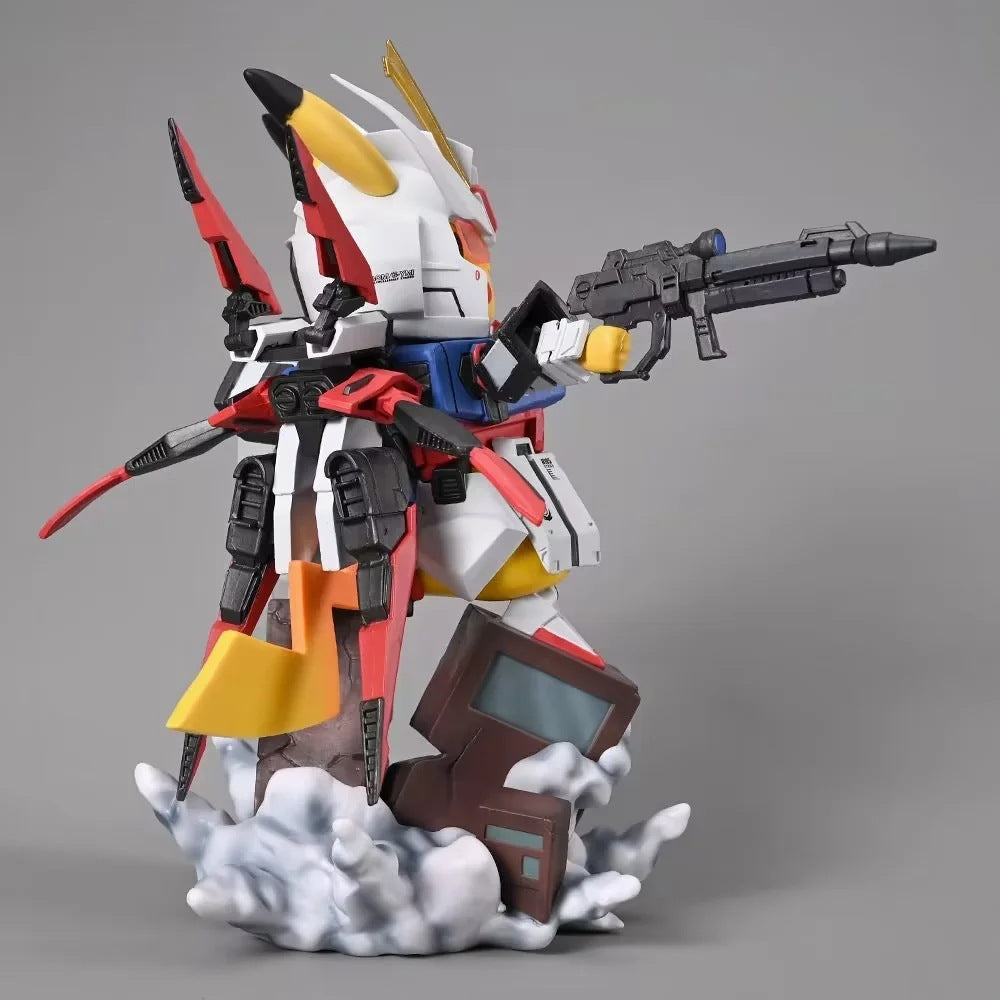 Pokemon × Gundam Crossover Pikachu Cos Strike Gundam GK Statue