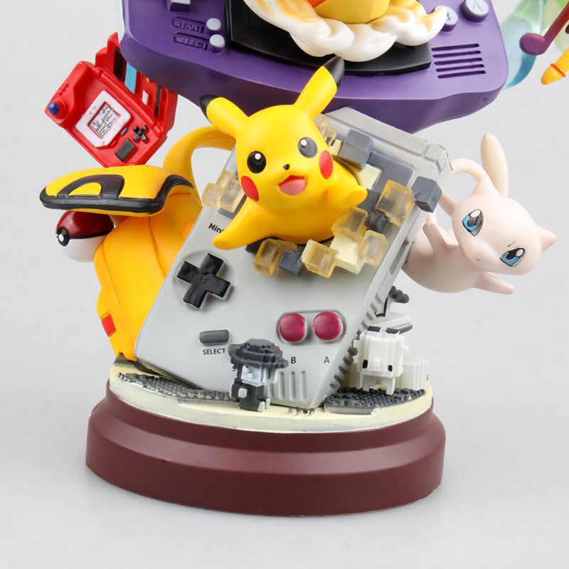 Pokemon retro game console diorama statue