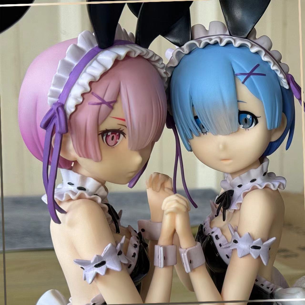 Re Zero Rem Ram bunny girl 1/4 figure set