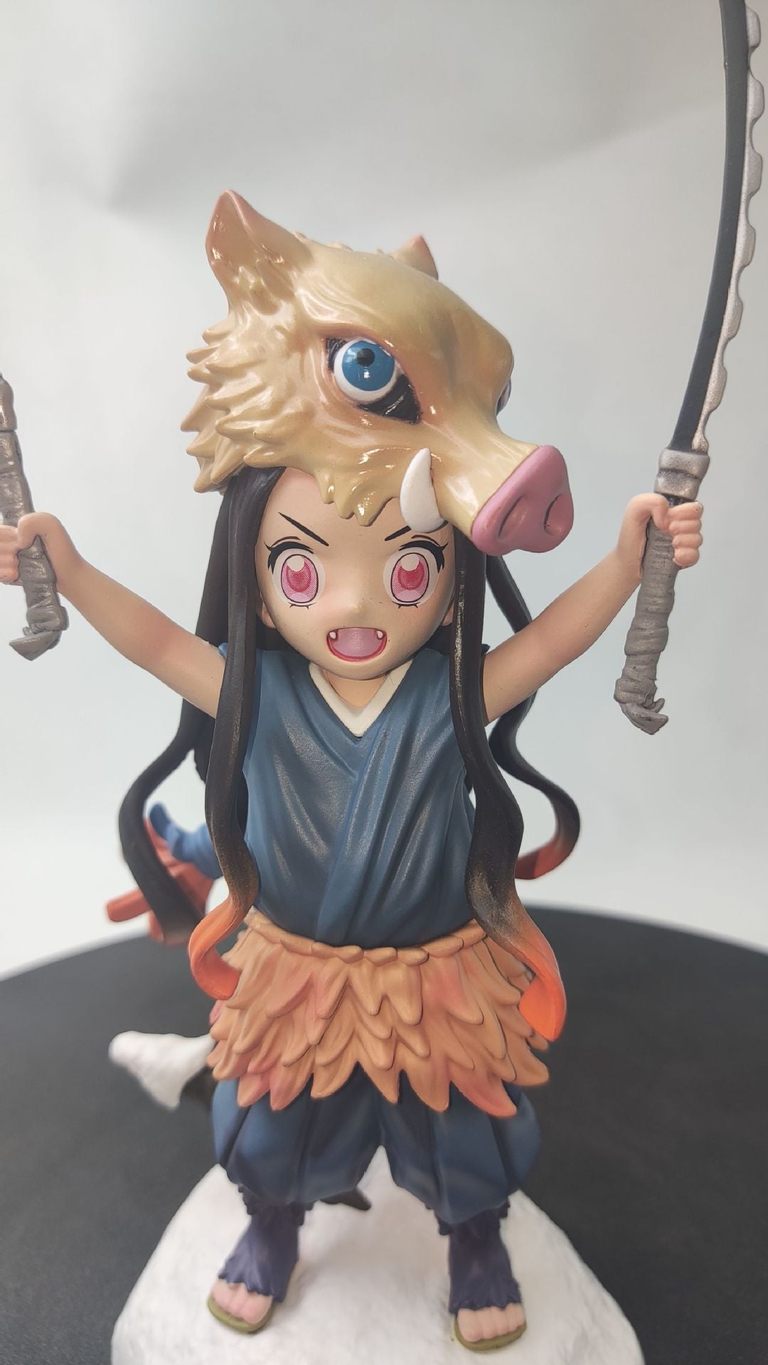Demon Slayer Nezuko Inosuke cosplay chibi figure