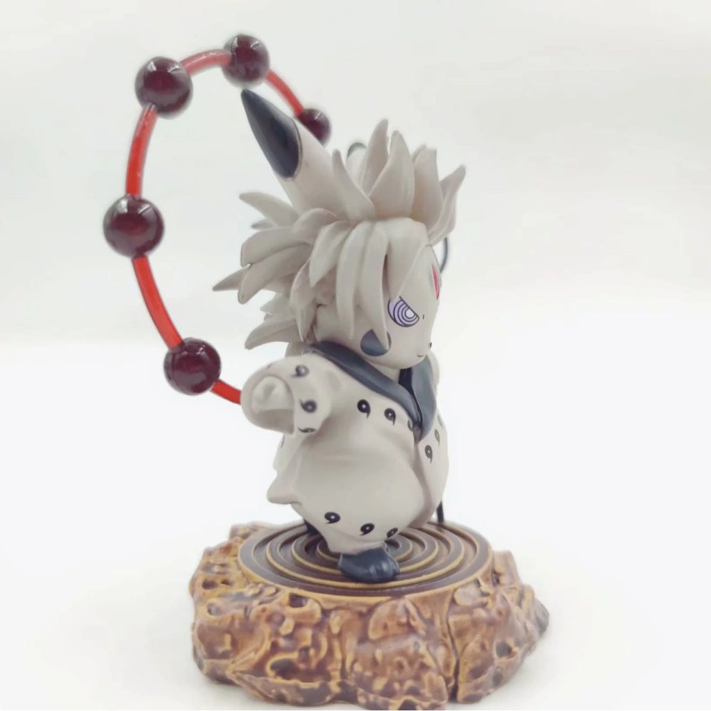 Pokemon × Naruto Crossover Pikachu Cos Obito / Madara / Naruto Six Paths GK Statue