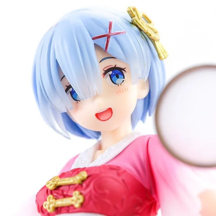 Re:Zero Rem Hanfu Style Fan GK Statue Set