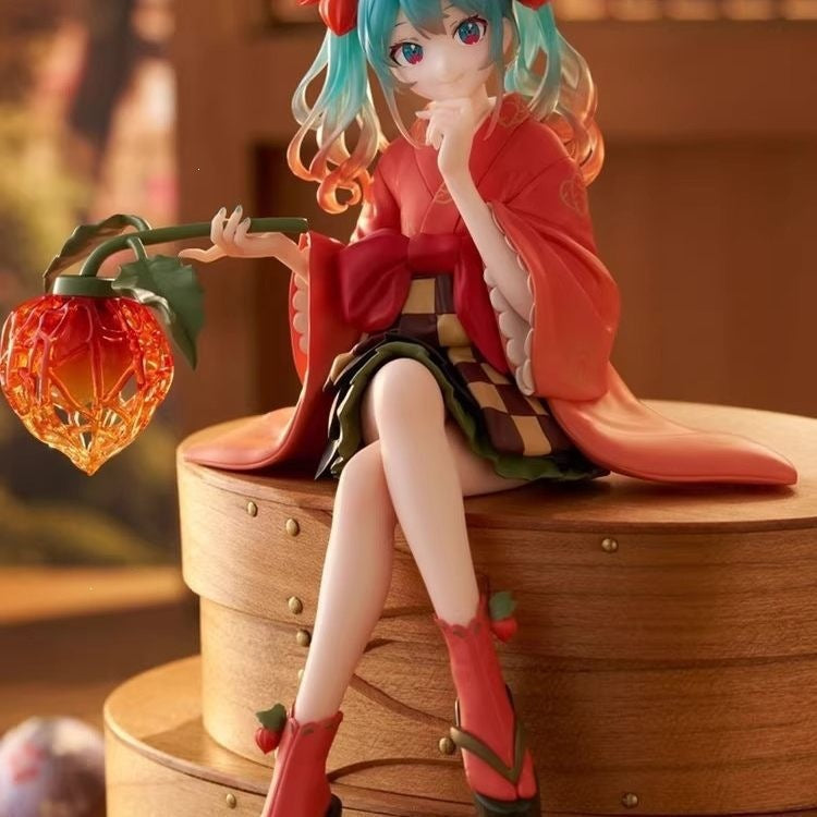 Hatsune Miku physalis kimono sitting figure
