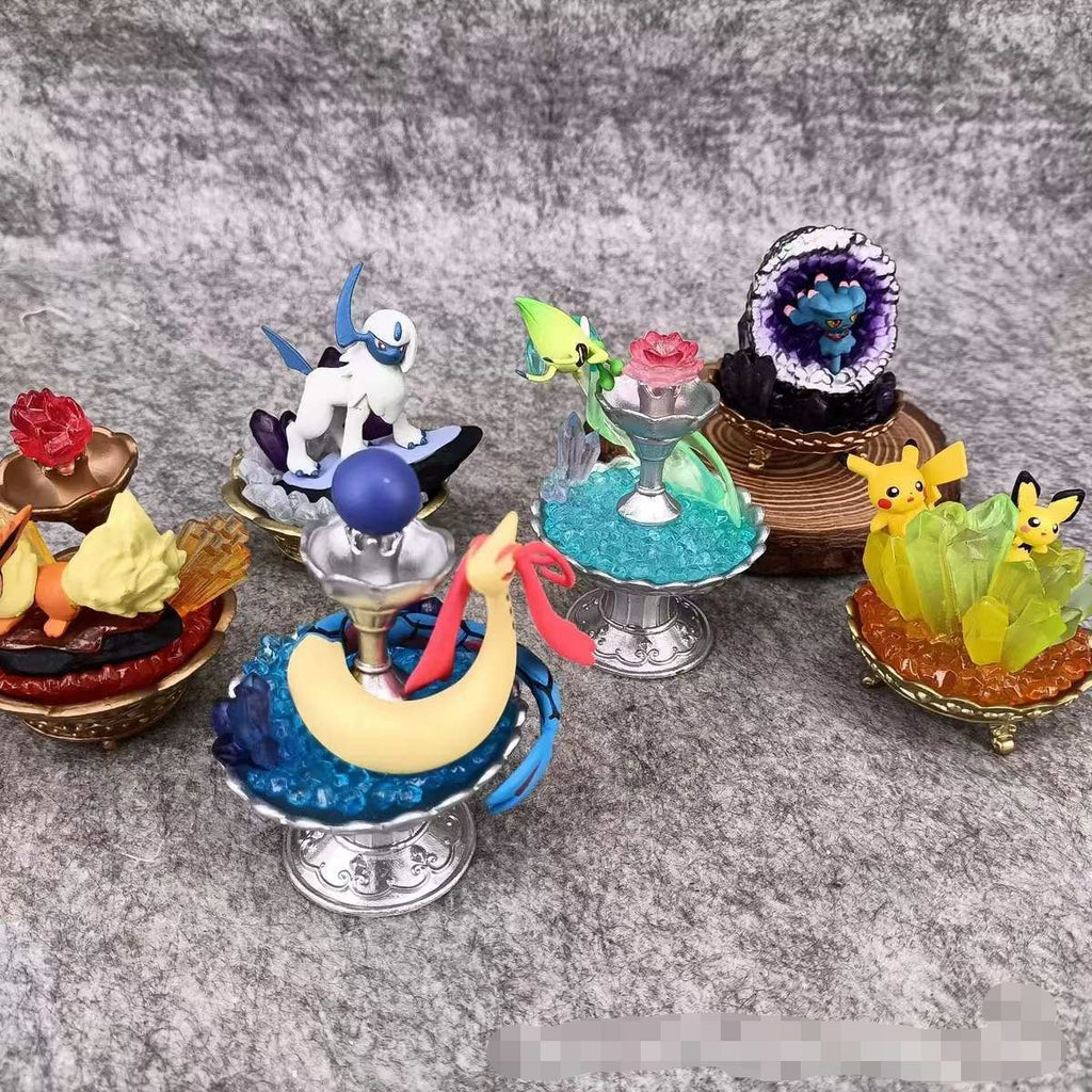 Pokemon Gemstone Collection Decorative Tray Blind Box Figure Set