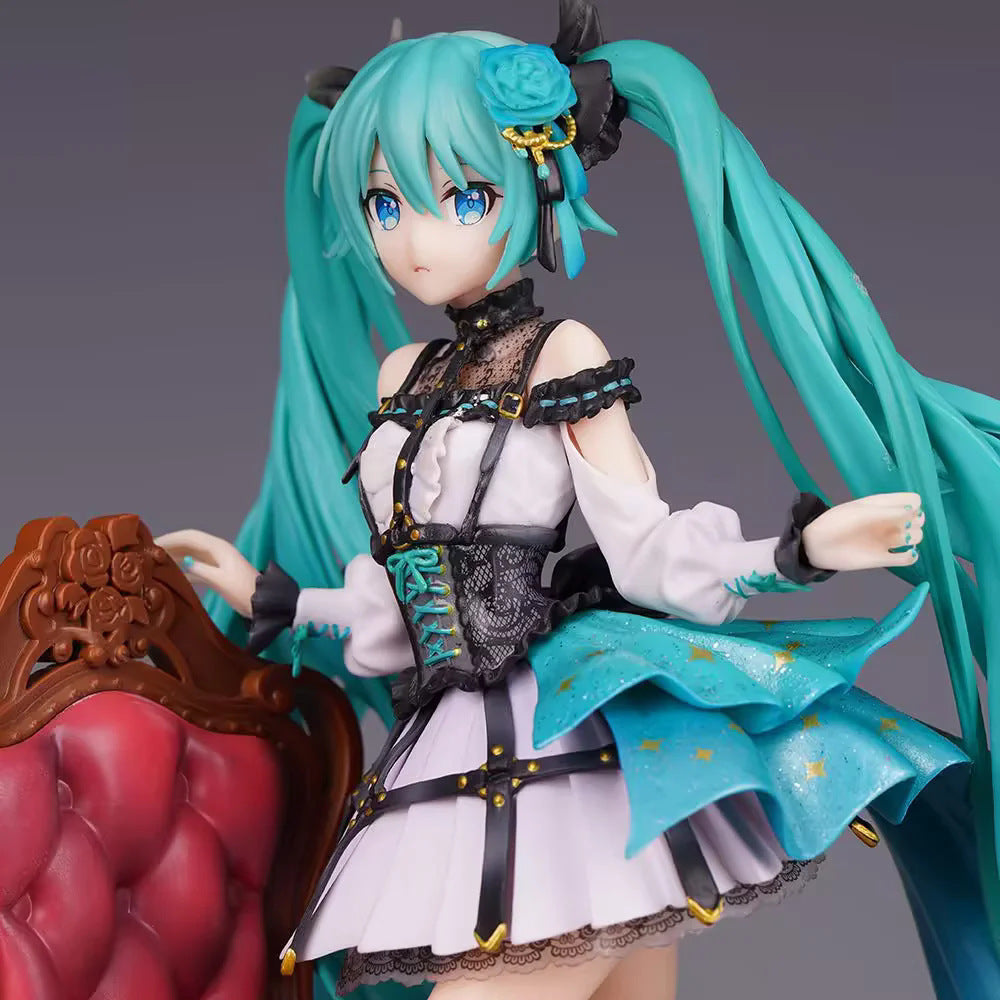 Hatsune Miku gothic dress chair figure