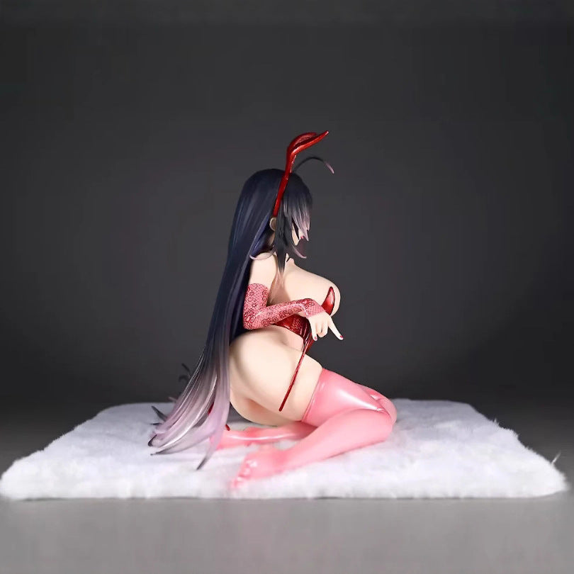 Azur Lane Taihou red bunny girl kneeling figure