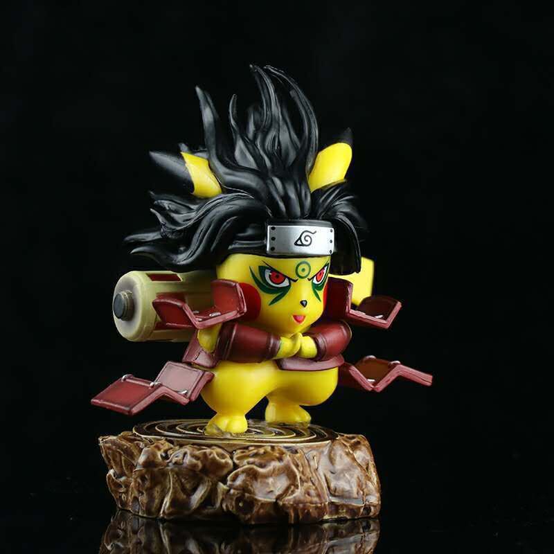 Pokemon × Naruto Crossover Pikachu Cos Hashirama Senju GK Statue