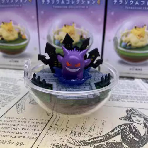 Pokemon Transparent Ball Terrarium Scene GK Statue Full Set
