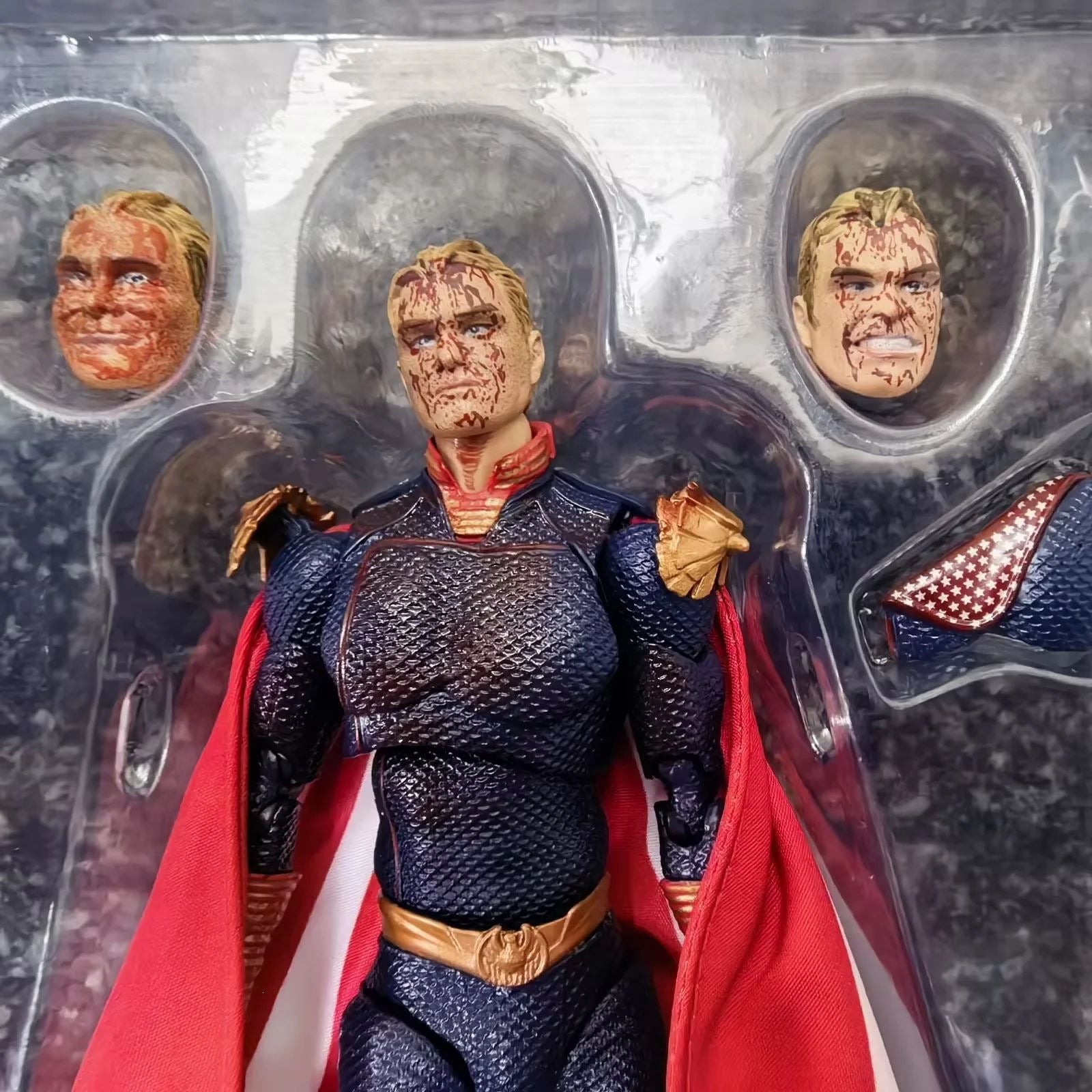 The Boys Homelander Battle Damage Edition Mobile Doll Box Set Handmade