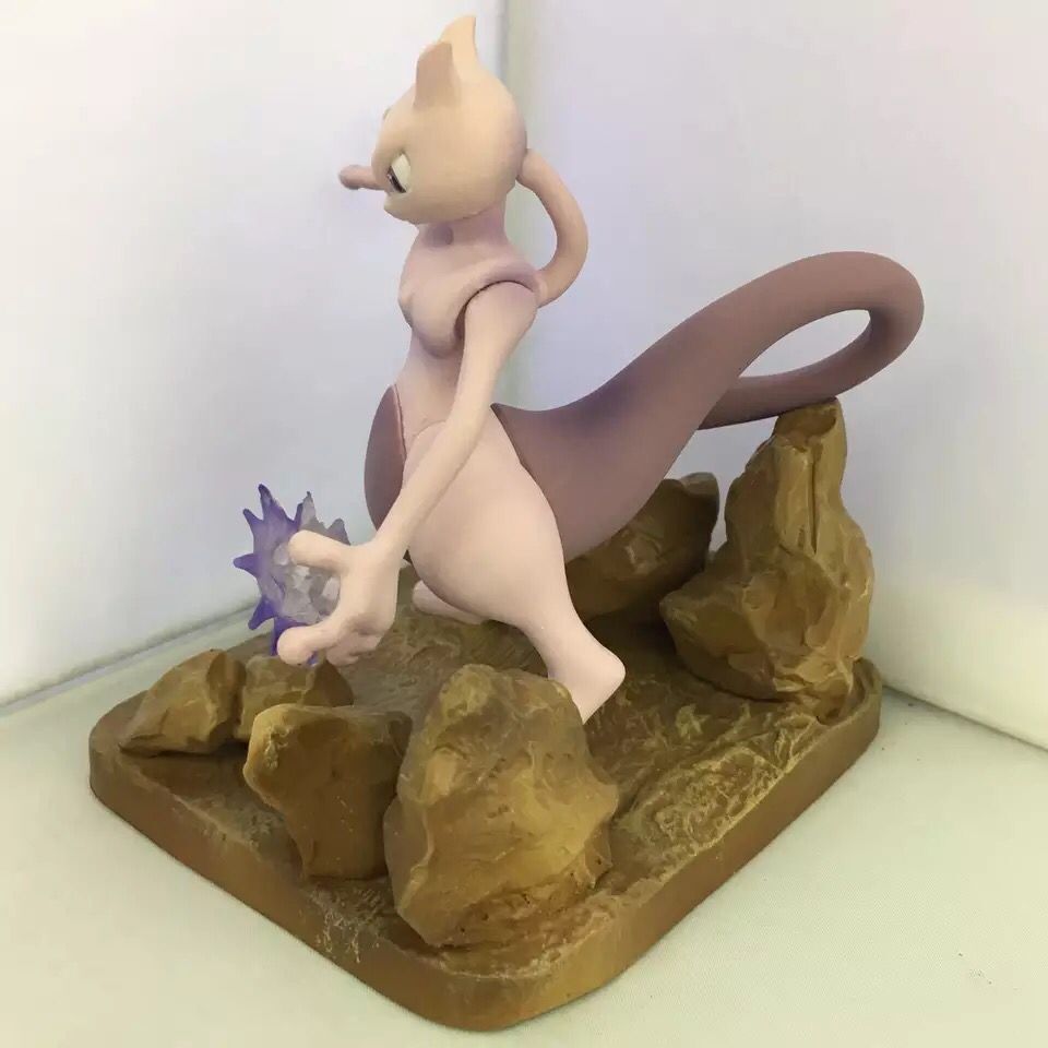 Pokemon Mewtwo Psychic Power Rock Scene Diorama Statue