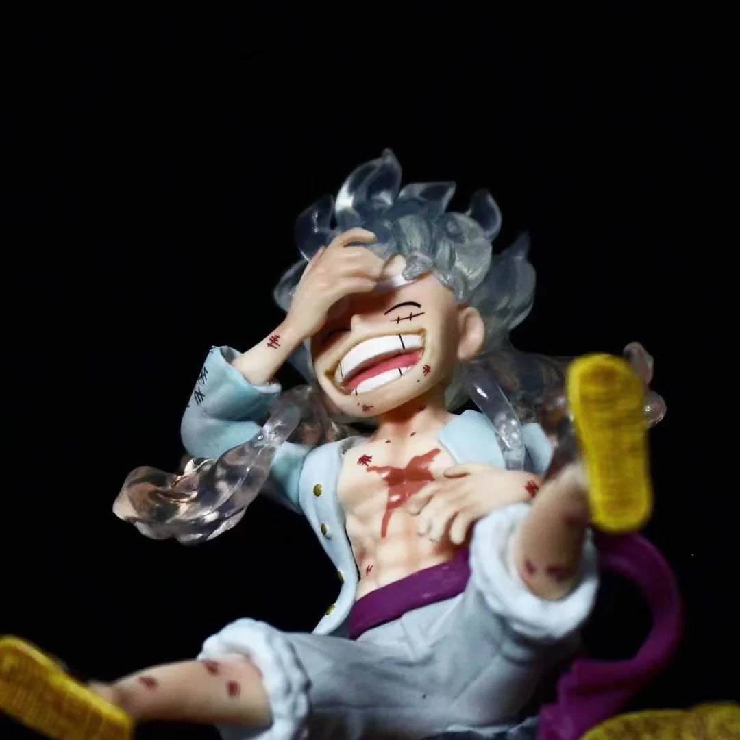 One Piece G5 Five Level Nica Shape Luffy Sun God Model Doll Set Handmade Set