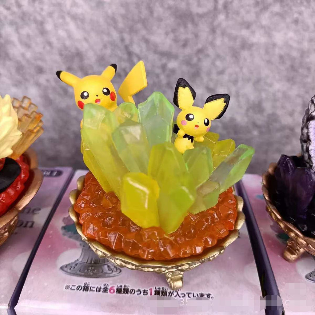 Pokemon Gemstone Collection Decorative Tray Blind Box Figure Set