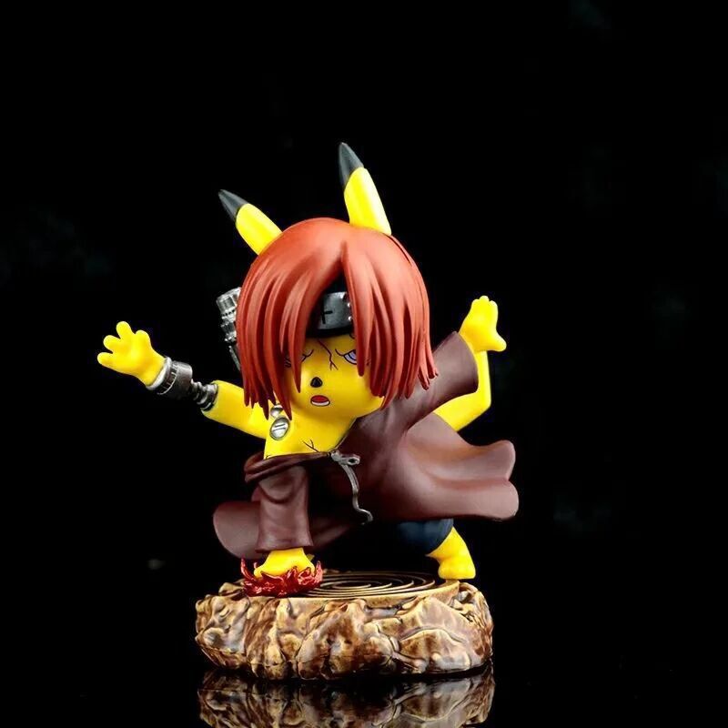 Pokemon × Naruto Crossover Pikachu Cos Nagato Akatsuki GK Statue