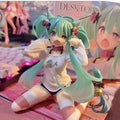 Hatsune Miku cat ear home wear kneeling figure